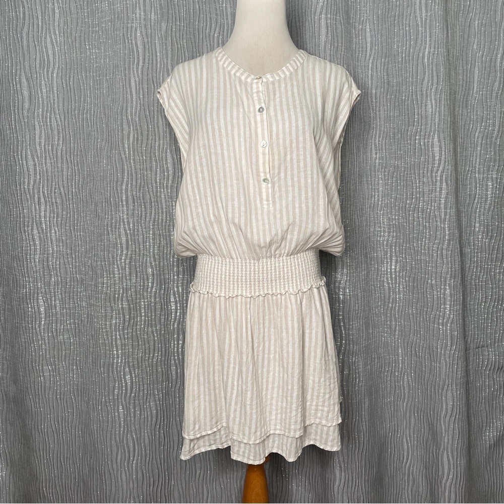 RAILS Linen Blend Angelia Dress in Dune Stripe - Picture 4 of 8